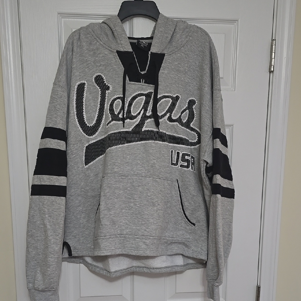 DC Gray and Black Men's Sweater